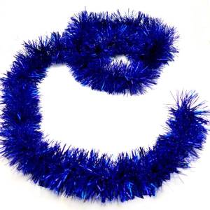 Мишура "Классика" ярко синяя 2 м.*9 см. (Китай)183001