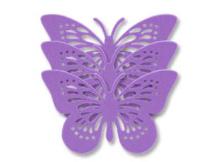 Фигура мягкая "Бабочка сиреневая" 17 см (5 шт)
