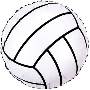 18" Круг, Волейбольный мяч, белый /  Китай 27036