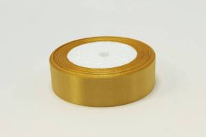 Лента атлас золото металлик 25 мм*22,85м/88033484