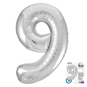 Цифра 9 - 40" Slim Серебро (Россия) / 754597 / 1207-3830