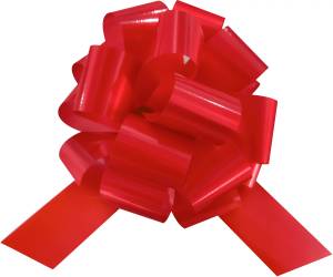 Бант-шар лаковый Красный 13 см. / 661104