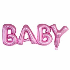 Надпись Baby розовый 32" (Китай)/17379