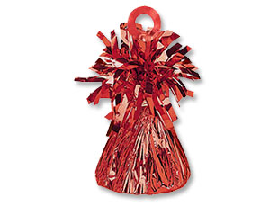 Грузик д/шара Конус Красный 170гр 1302-0699