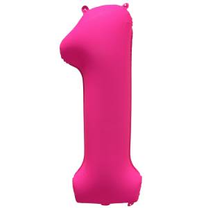 40" Цифра "1" Неон Pink / Китай 1207-6153