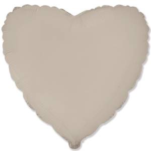 Сердце матовое Creamy Late 18"/ 1204-1600