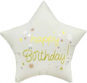 18" Звезда, С Днем Рождения (праздничные искры) / Китай 24841