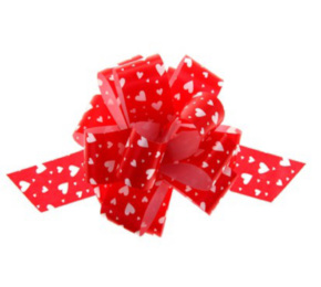 Бант шар БЛ-9830 /3 см. Сердечки