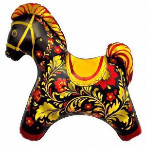 Лошадка Золотая роспись / Agura 1207-6715