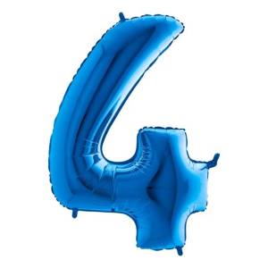 Цифра "4" -  Синяя /Grabo                     
