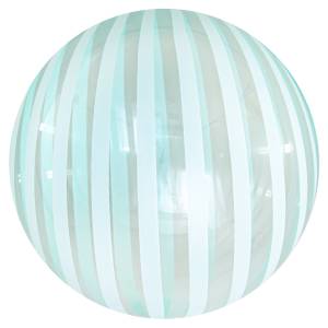 Сфера 3D Bubble Deco 18" Полоски зеленые (Китай)
