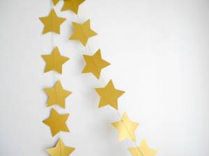 Гирлянда простая "Звезды золотые" 3,2м.