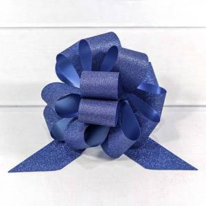 Бант-шар 5 см "Блеск" синий /00052350L