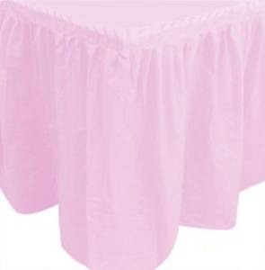 Юбка для стола "Делюкс" Розовая 0,75*4м (Колумбия)