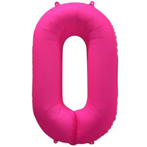 40" Цифра "0" Неон Pink / Китай 1207-6152