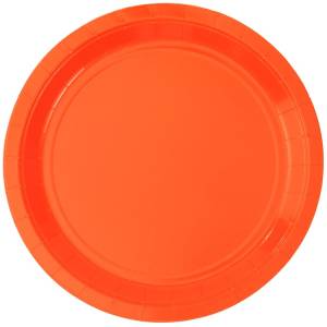 Тарелка оранжевая 23 см. 6 шт. 1502-6204