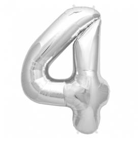 Цифра 4 - 40" Slim Серебро (Россия) / 1207-3825