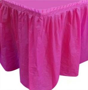 Юбка для стола "Делюкс" Фуксия 0,75*4м (Колумбия)
