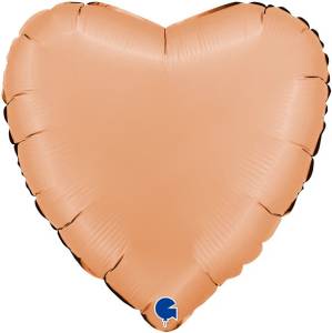 18" Сердце сатин Персик (Grabo)/ 180000SPEA
