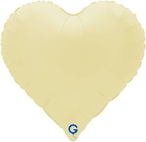 18" Сердце матовое Сливочное масло (Grabo) / 183000MFRB