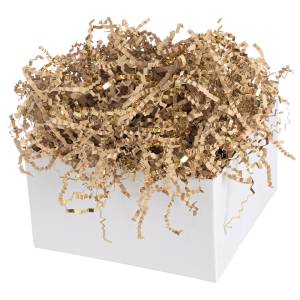 Бумажный наполнитель Бежевый/Золото металлик 50гр. / 6231193