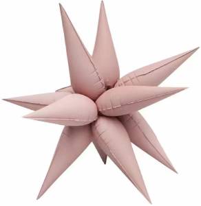 3d Звезда составная 26" Розовый сатин / 26034