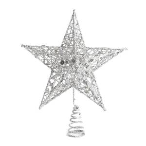 Ел. украшение макушка "Звезда" ажурная 20см / ч22620