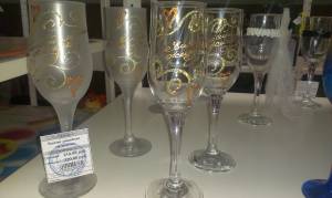 Бокалы свадебные прозрачные