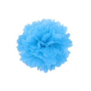 Помпон из бумаги 20 см (синий)
