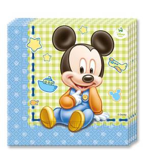 Салфетка "Минни/Микки Малыш" 33 см. 20 шт.