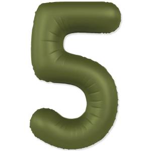 Цифра "5" - SLIM Olive Green / Flexmetal 1207-6096