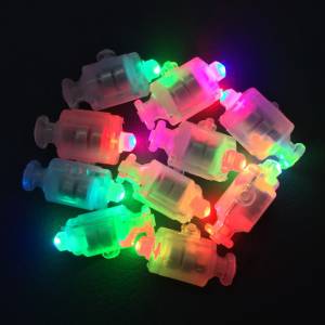 Светодиод разноцветный с кнопкой, с эффектом мерцания 1.5*2.3 см/4451А