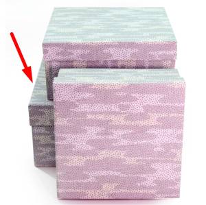 Коробка 19*19*10 "Камуфляж" Сердечки/ HZ-Z-2593