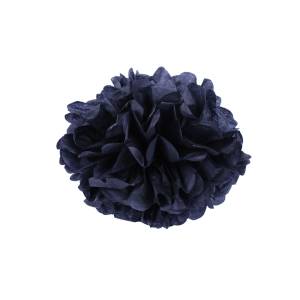 Помпон из бумаги 16 см. (черный)