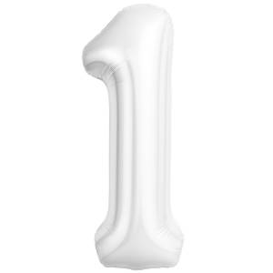 Цифра 1 - 40" Slim Белый блеск (Россия) / 1207-6588