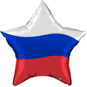 18" Звезда триколор (Россия)/750278/ 1202-3178