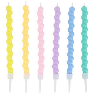 Свечи "Пузыри" пастель 12 см. 6 шт. / 1502-6722