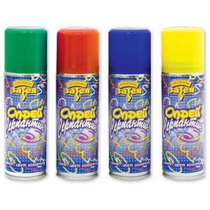 Спрей конфетти, серпантин