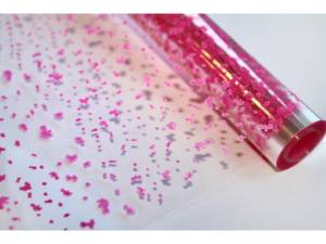 Пленка прозрачная "Мошка", розовая 0,7*7,5 м./ 453366