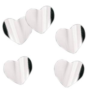 Конфетти "Сердца серебряные" фольгированные 3см.,500 гр.