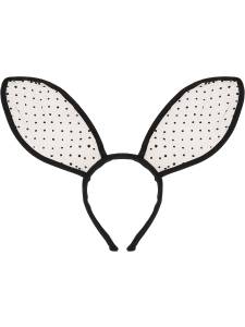 Ободок "Игривый зайка" черный /КРК-6270