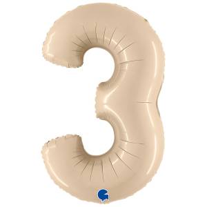Цифра "3" -  Сатин Cream /Grabo 1207-4664                   