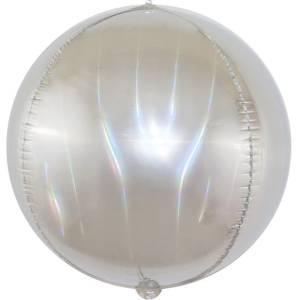 Сфера 3D Светлое серебро, голография 24" (Китай)/ 550040