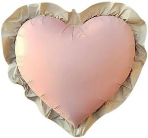 29" Сердце Гламур розовый сатин / Китай 27751