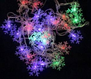 Гирлянда с насадками "Снежинка тонкая" 4 м. (Ч03697)