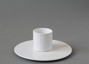 Подсвечник круг белый 981120