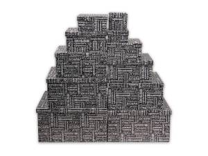 Коробка 25*25*13 см "Пожелания" черная