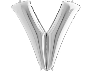 Буква "V" 40" -  серебро Grabo
