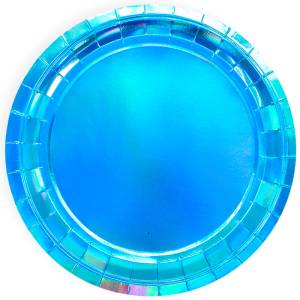 Тарелка  "Лазурный, голография" 9", 6 шт./625046