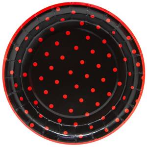 Тарелки "Божья Коровка" черные 18 см./77168